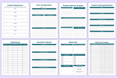 2026 Mental Health Journal Bundle Canva Template Product Image 8
