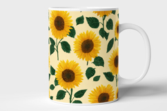Sunflower Seamless Pattern and Digital Paper Design Product Image 6
