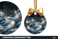 Christmas Winter Magic Ornament PNG Product Image 1