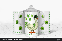 St Patrick’s Day Kids, Sippy Cup Sublimation PNG Product Image 1