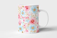 Pastel Flowers Seamless Pattern and Digital Paper. Product Image 7