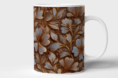 Embossed Floral Seamless Pattern and Digital Paper Product Image 7