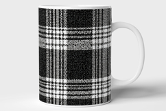 Black and White Tweed Plaid Seamless Pattern Product Image 7