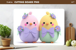 Easter Kitchen Cutting Board PNG, Easter Chicken PNG Product Image 1