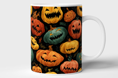 Halloween Scary Pumpkin Seamless Pattern and Digital Paper Product Image 7