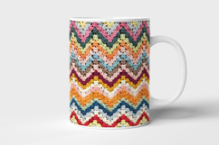 Colorful Granny Crochet Chevron Seamless Pattern Product Image 6