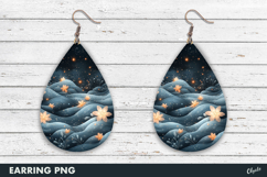 Winter Earring Fairy PNG, Teardrop Earring Product Image 1