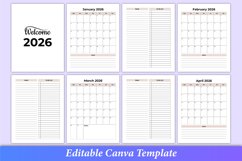 Editable 5 Years Monthly Planner 2024-2028 Canva Product Image 7