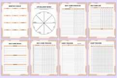 2026 Vision Board &amp; Goal Workbook Canva Templates Product Image 6