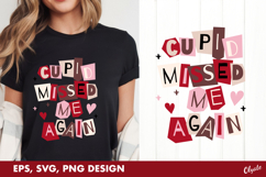 Funny Quote Valentine's Day, Valentine Tshirt SVG, PNG, EPS Product Image 1