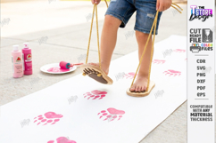 Footprint Shoes Laser Cut Bundle | Childrens Feet Stilts SVG Product Image 10
