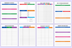 Mind Wellness Workbook | Mental health &amp; Healing Canva Kdp Product Image 7