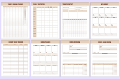 2026 Reading Journal Bundle Canva Templates Product Image 6