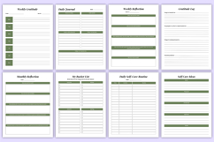 Self Care Journal | Mind &amp; Wellness Canva Kdp Product Image 7