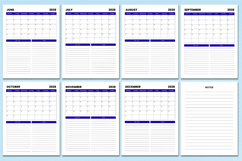 5 Year Monthly Agenda 2026 - 2030 Canva templates Product Image 7