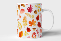 Watercolor Fall Elements Seamless Pattern and Digital Paper Product Image 7