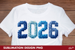2026 Sublimation, New Year Tshirt Sublimation PNG Product Image 1