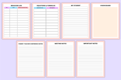 2026 Teacher Lesson Organizer Canva Kdp Templates Product Image 7