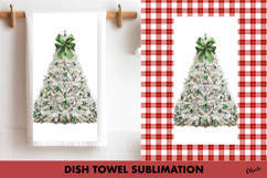 Christmas Dish Towel PNG. Rhinestone Christmas Tree Product Image 1