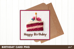Happy Birthday, Celebration Card PNG, Greeting Card PNG Product Image 1