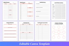 Self Care Journal Bundle Canva Template Product Image 7
