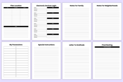 2026 End of Life Planner Bundle Canva Template Product Image 7