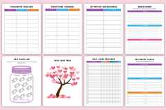 2026 Self Care Growth Journal Canva Template Product Image 7