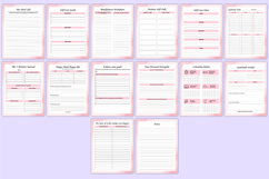 2026 Self-Love &amp; Wellness Journal Bundle Canva Templates Product Image 7