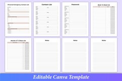 Editable 2024 Planner &amp; Agenda Canva Interior Product Image 7