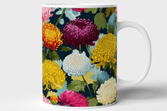 Chrysanthemum Flower Seamless Pattern and Digital paper Product Image 7