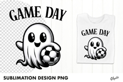 Sports Ghost Sublimation. Halloween Sublimation PNG Product Image 1