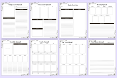 2026 Witchcraft &amp; Tarot Workbook Canva Kdp Templates Product Image 7