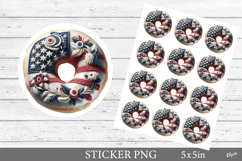 Independence Day Stickers,  Patriotic Stickers PNG Product Image 1