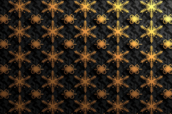 Black Gold Snowflake Pattern Background Product Image 1