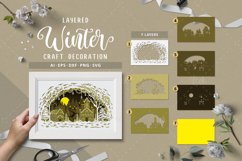 Christmas Papercut 3D Layered, Schwibbogen 3D Layerd Product Image 3