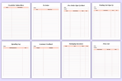 Craft Seller Business Organizer | Handmade Shop Planner Product Image 8