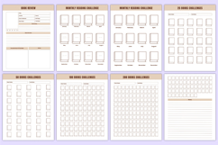 2026 Reading Journal Bundle Canva Templates Product Image 7