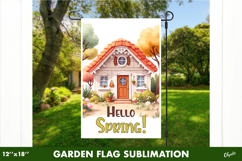 Spring Garden Flag PNG, Welcome Garden Flag PNG Product Image 1