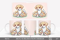 Mother Day Mug PNG. Mama and Baby Dog PNG. Mama Dog Product Image 1