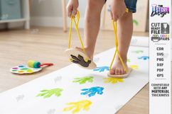 Footprint Shoes Laser Cut Bundle | Childrens Feet Stilts SVG Product Image 11
