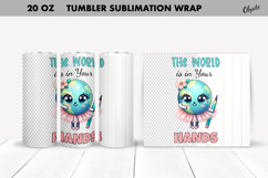 Back to School Tumbler Sublimation.Globe Tumbler PNG Product Image 1