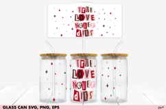 Valentine’s Day Glass Can SVG, EPS, PNG. Glass Can 16 OZ Product Image 1