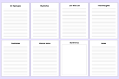 2026 End of Life Planner Bundle Canva Template Product Image 8