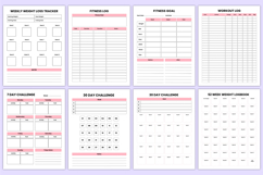 2026 Weight Loss Journal Canva Template Product Image 7