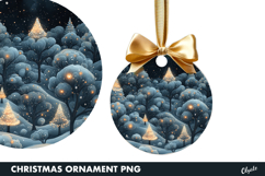 Christmas Winter Magic Ornament PNG Product Image 1