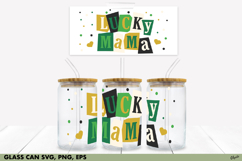 St Patrick’s Day Glass Can SVG, EPS, PNG. Glass Can 16 OZ Product Image 1