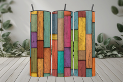 Colorful Wood Plank Seamless Pattern and Digital Paper Product Image 8