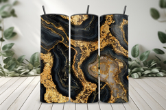 Black and Gold Agate Seamless Pattern and Digital paper Product Image 8