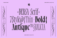 Bersa Serif | Narrow Serif Product Image 8