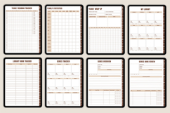 2026 Digital Reading Journal Bundle Canva Template Product Image 8